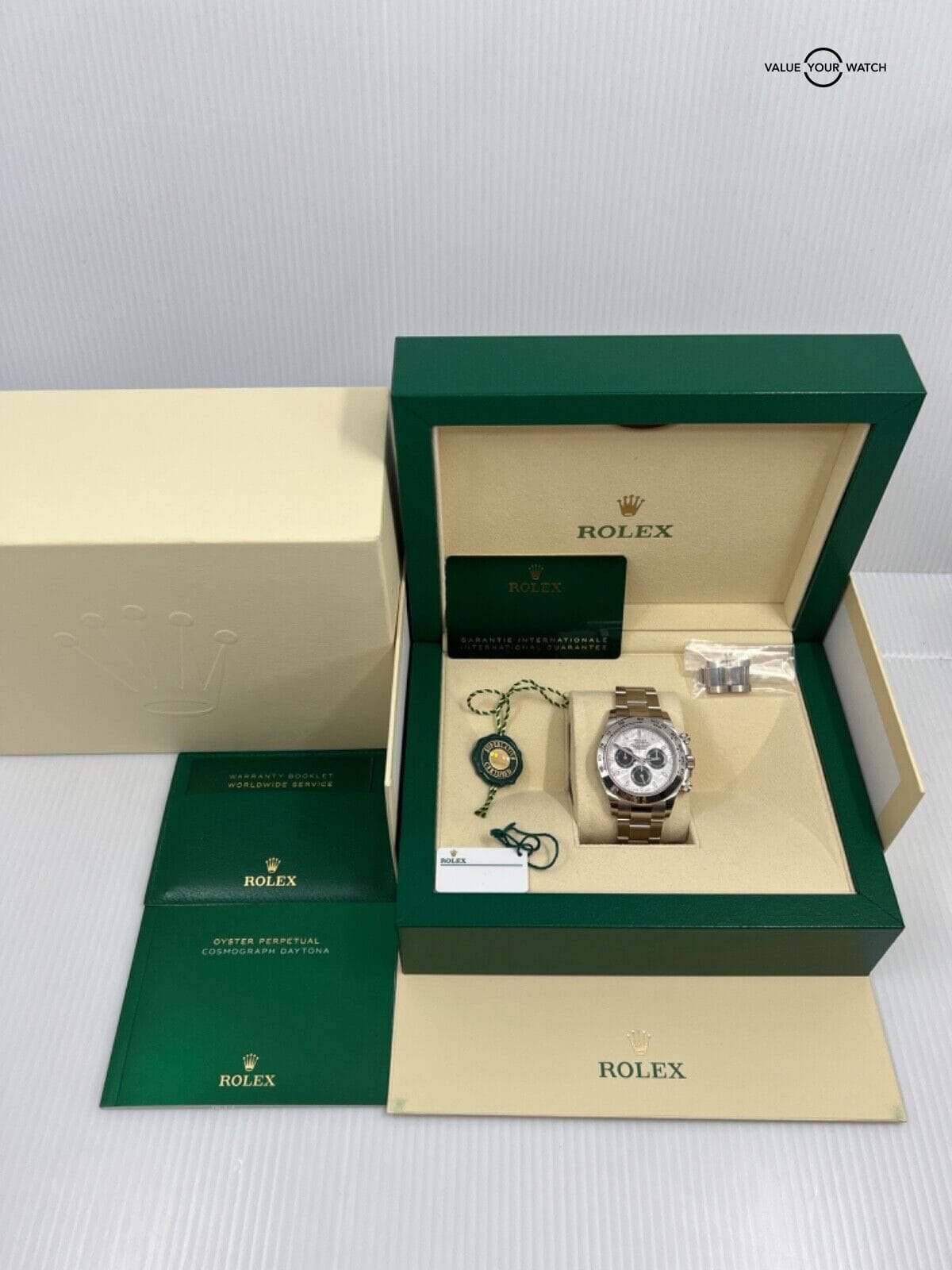 2022 Unpolished Mint Complete Meteorite Dial Rolex Daytona 18k White Gold 116509 - Image 5