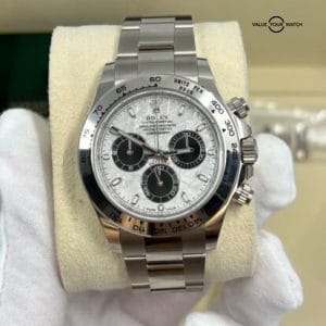 2022 Unpolished Mint Complete Meteorite Dial Rolex Daytona 18k White Gold 116509