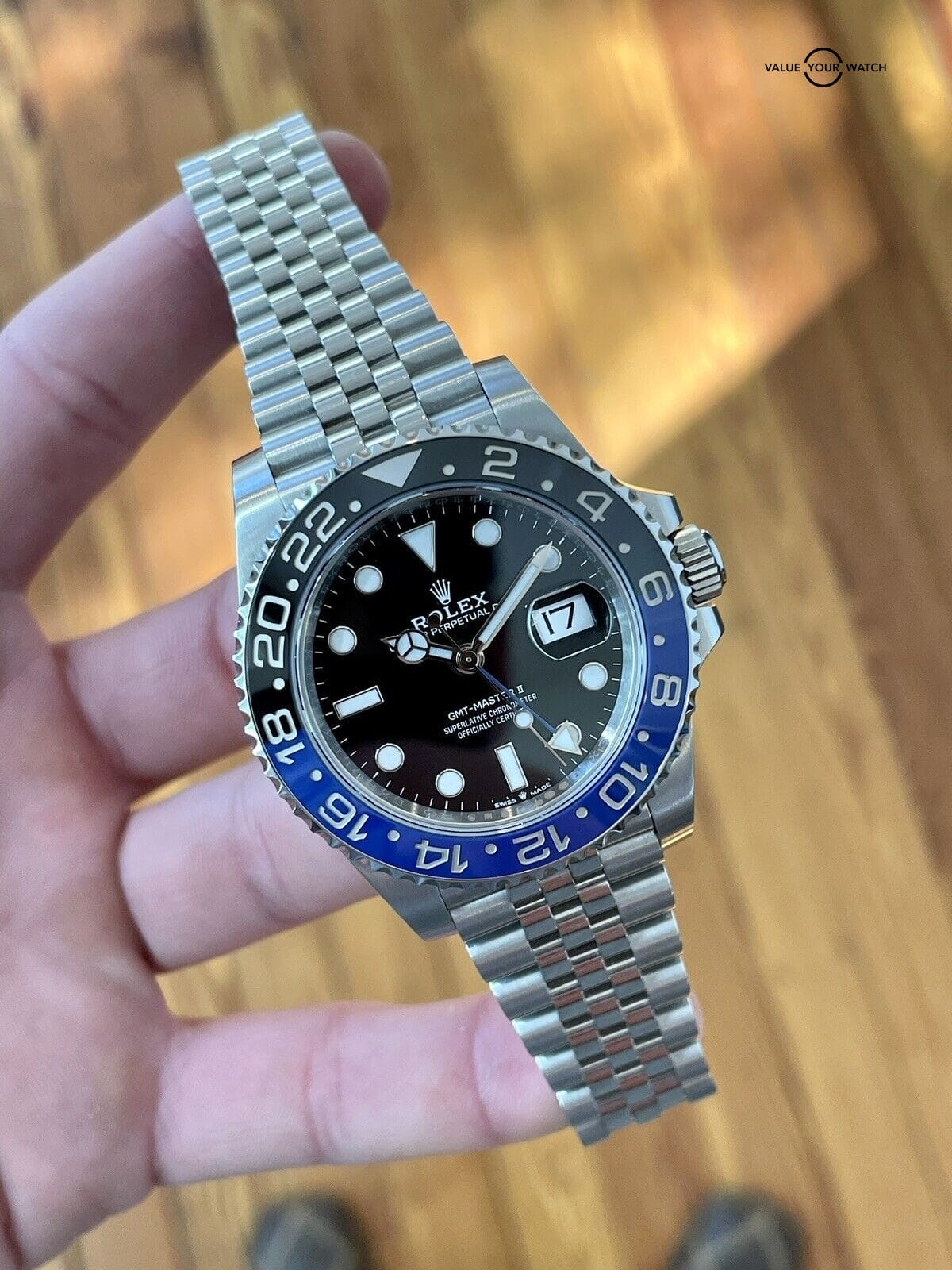 Rolex GMT Master II "Batgirl" 40mm Stainless Steel Jubilee Complete Set - Image 5