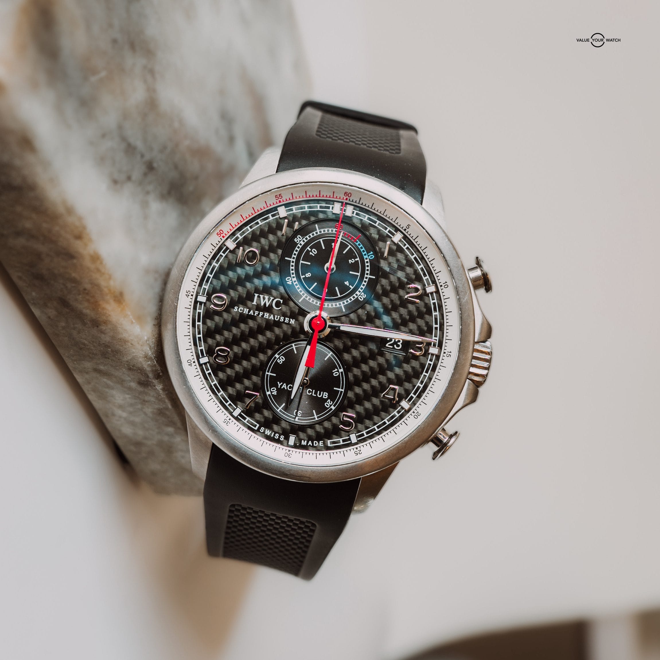 IWC Portuguese Yacht Club Chronograph Volvo Ocean Race 45mm - IW390212 Carbon Fiber Dial & Titanium Case