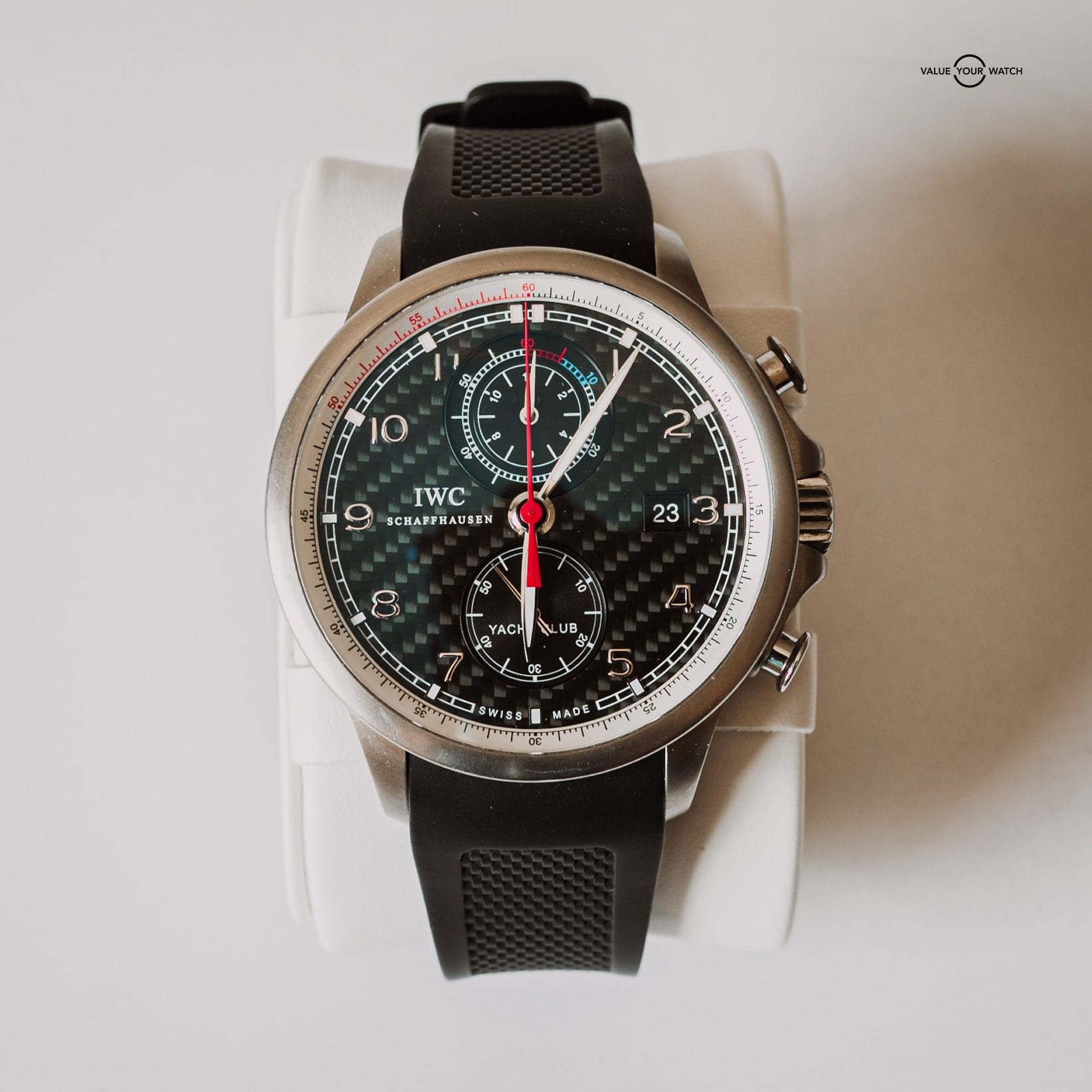 IWC Portugieser Yacht Club Chronograph Volvo Ocean Race 45mm - IW390212 Carbon Fiber Dial & Titanium Case - Image 4