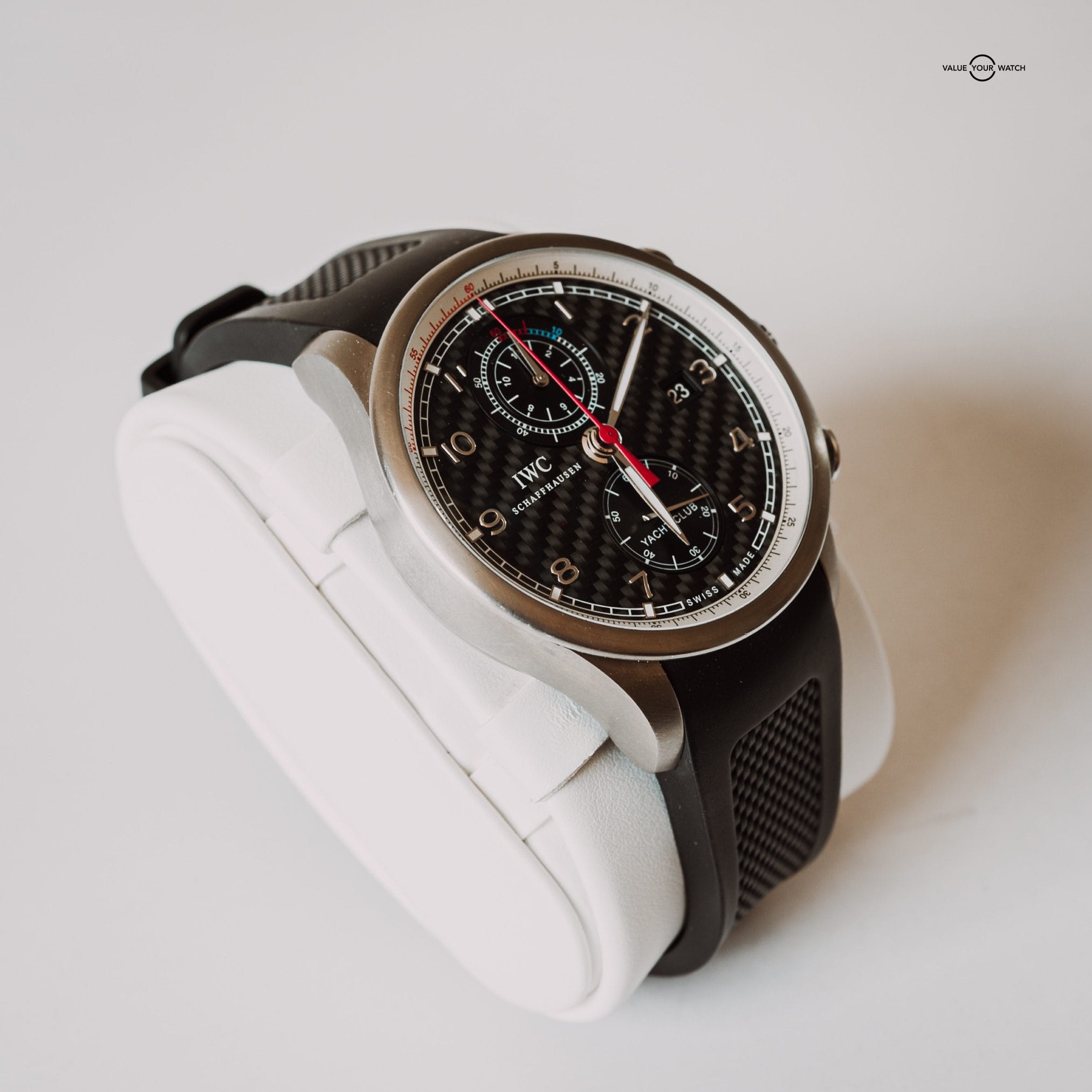 IWC Portugieser Yacht Club Chronograph Volvo Ocean Race 45mm - IW390212 Carbon Fiber Dial & Titanium Case - Image 6