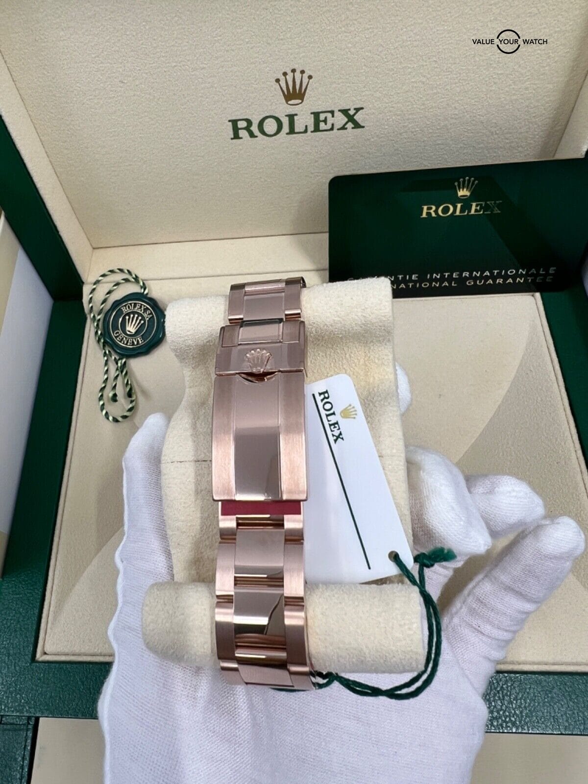 Rolex 2023 Stickers New Unworn Daytona Meteorite Dial Rose Gold Everose 116505 - Image 9