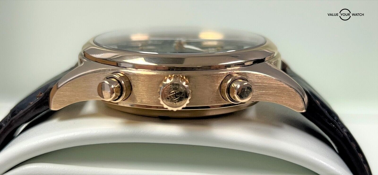 IWC Pilot Chronograph 18K Rose Gold 42mm Chronograph Black Dial! - Image 6