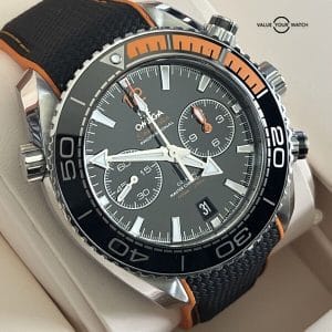 Omega Seamaster Professional Planet Ocean Black Orange Chronograph Complete Set!