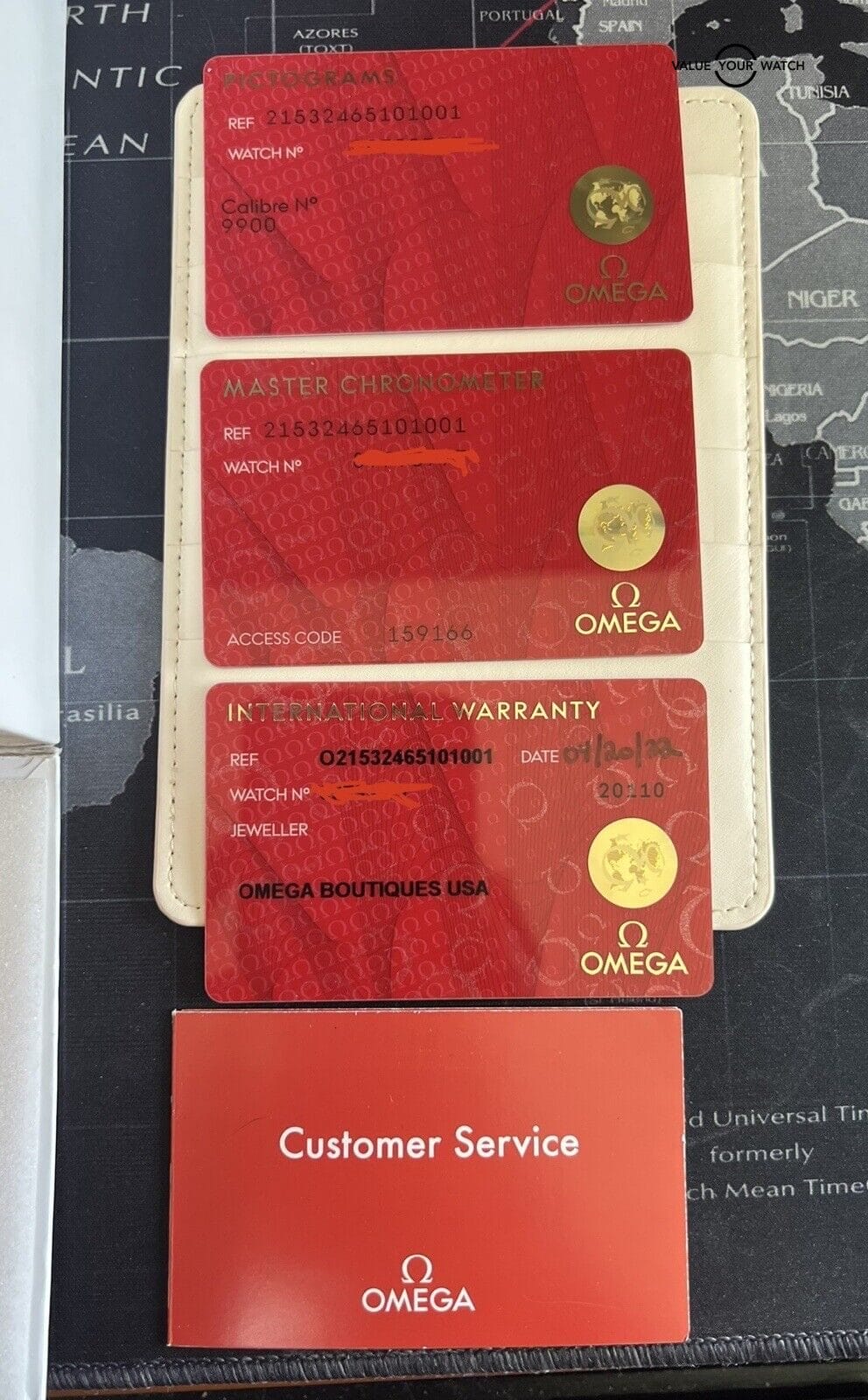 Omega Seamaster Professional Planet Ocean Black Orange Chronograph Complete Set! - Image 4