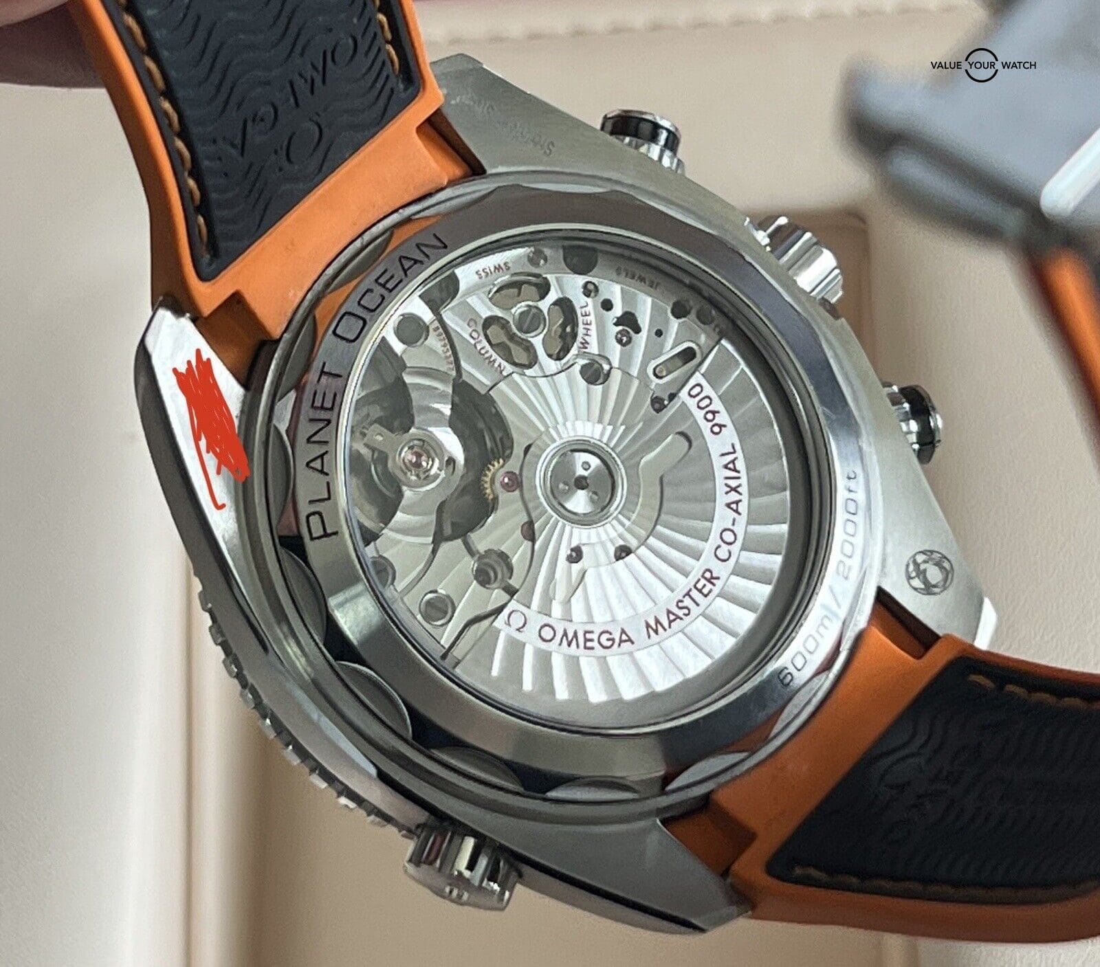 Omega Seamaster Professional Planet Ocean Black Orange Chronograph Complete Set! - Image 6