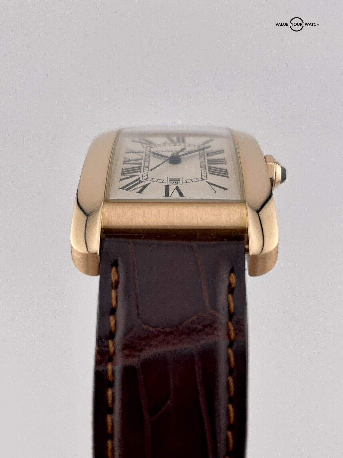 Cartier Tank Americaine 18k Rose Gold Automatic Watch W2609156 2505 - Image 3