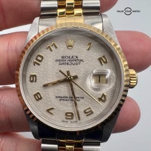 1998 Rolex Datejust two tone 16233 Rare Dail, Box/Papers
