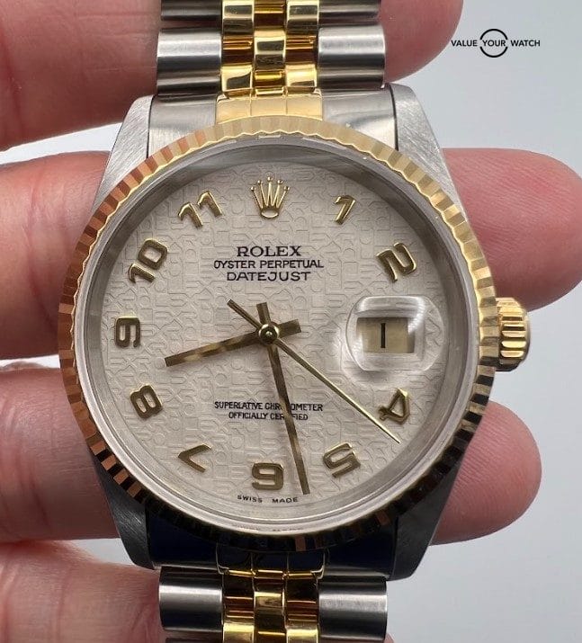 1998 Rolex Datejust two tone 16233 Rare Dail, Box/Papers