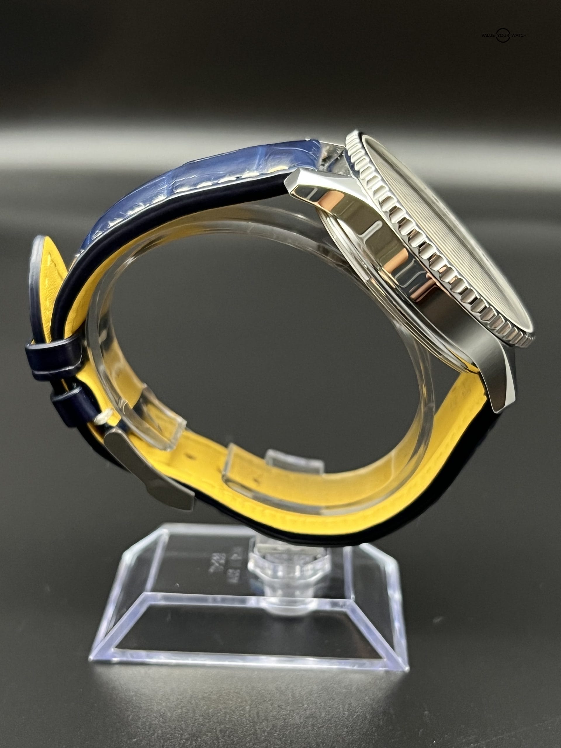 Breitling Navitimer B01 Chronograph 46 Steel Automatic Blue Dial On Crocodile - Image 7