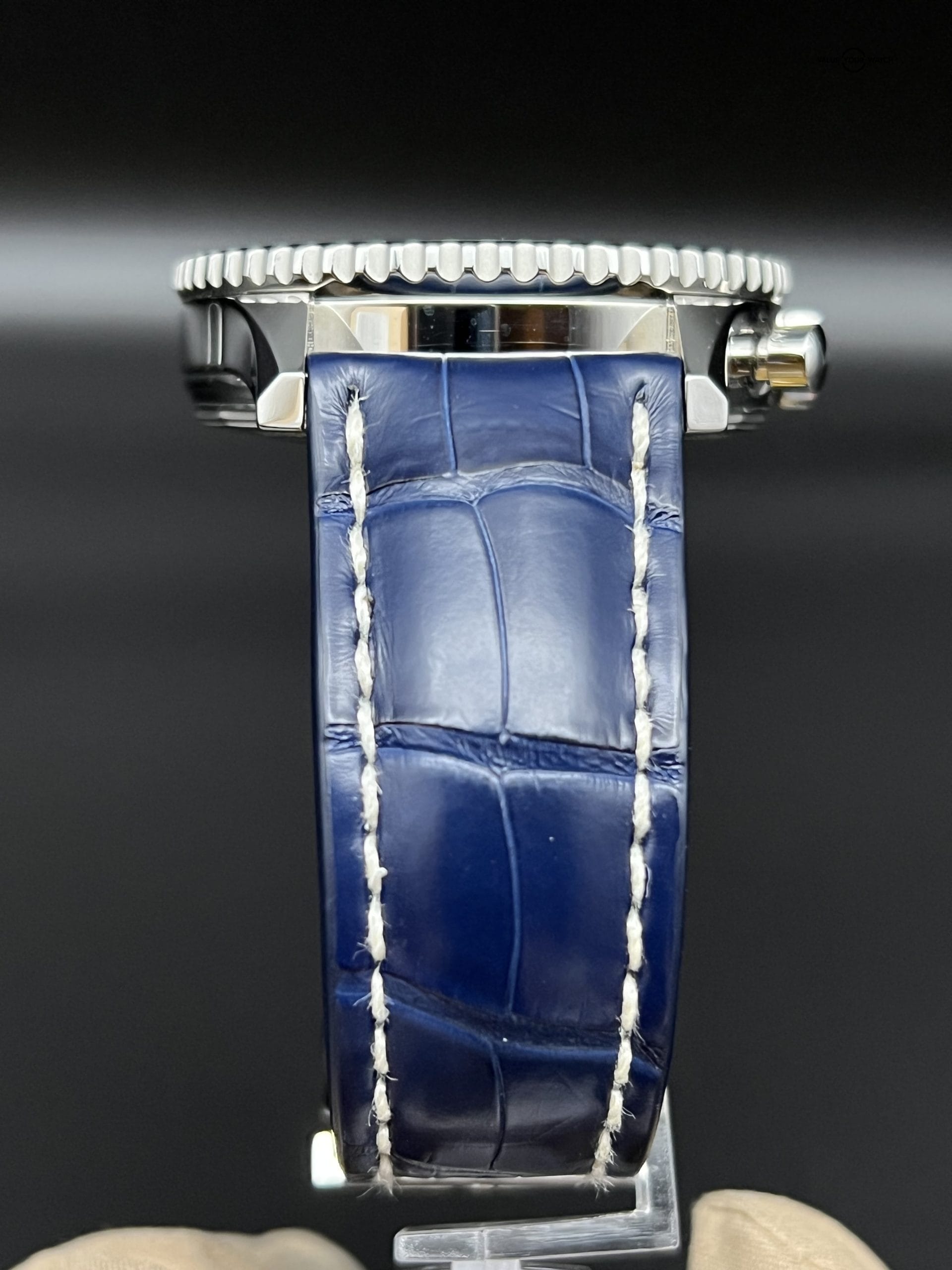 Breitling Navitimer B01 Chronograph 46 Steel Automatic Blue Dial On Crocodile - Image 11