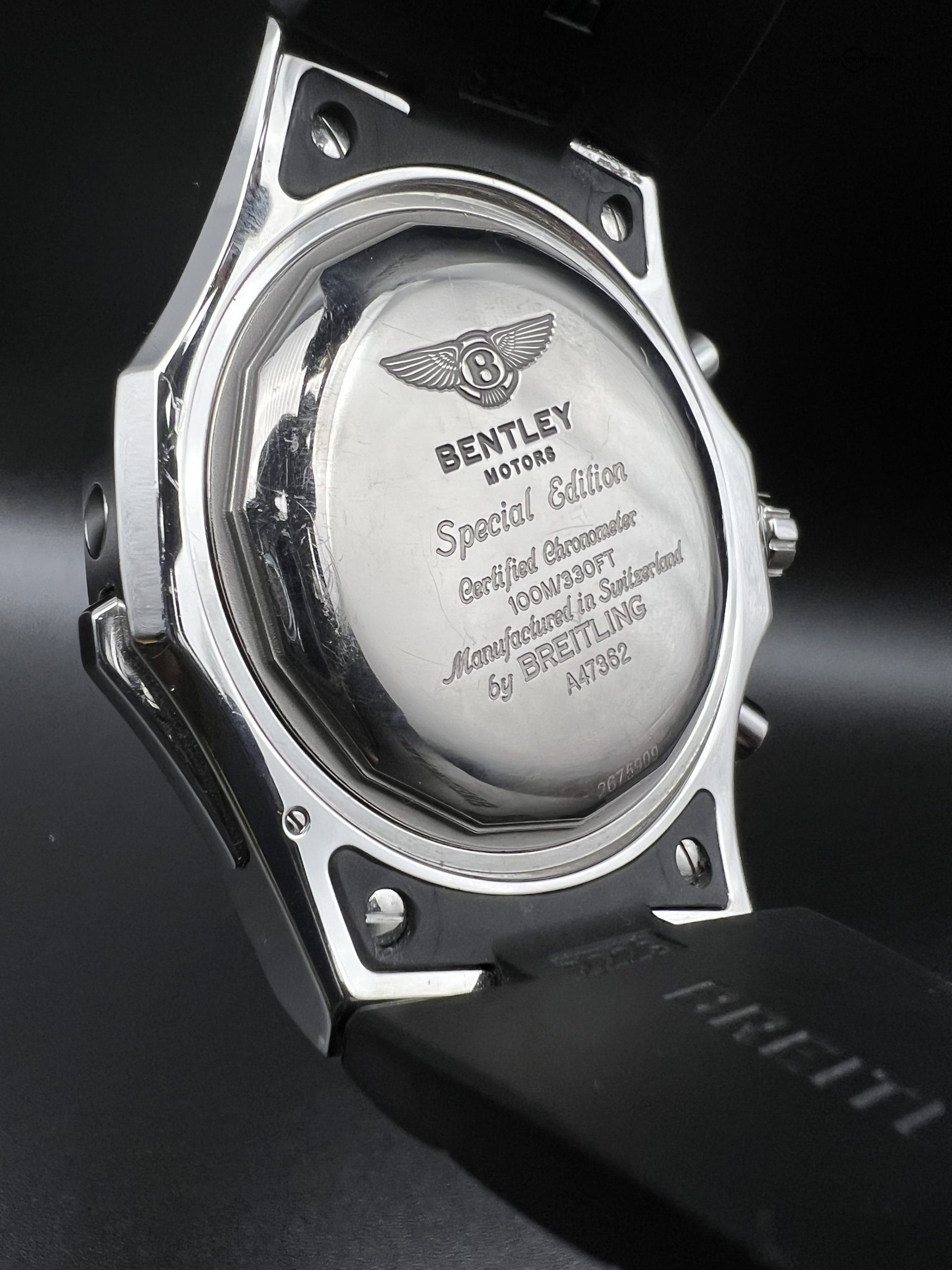 Breitling for Bentley Chronograph GMT World Time Date A47362 - Image 8