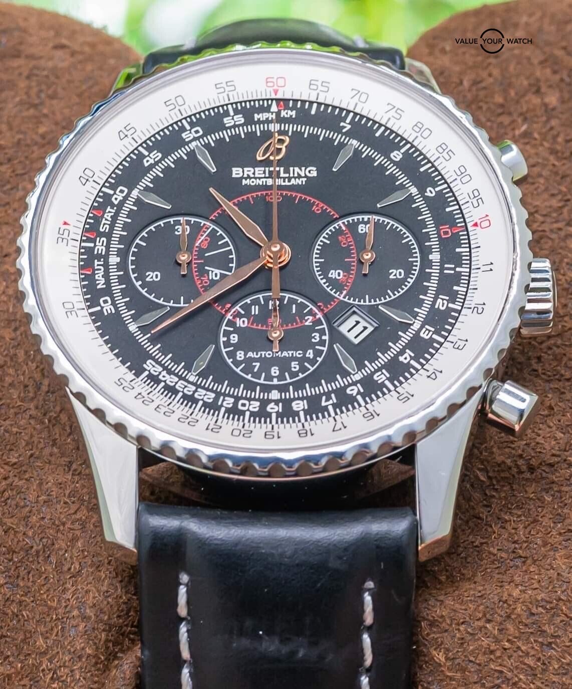 Breitling Transocean Chronograph 1915 Limited Edition Boxes Silver Dial  Bracelet Automatic