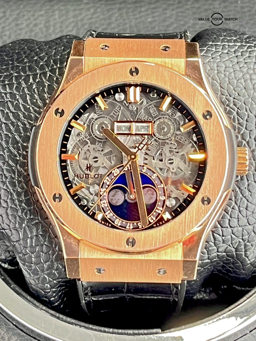 Hublot Classic Fusion Aerofusion Moonphase King Gold 45mm 517.OX.0180.LR (MSRP $35,200)