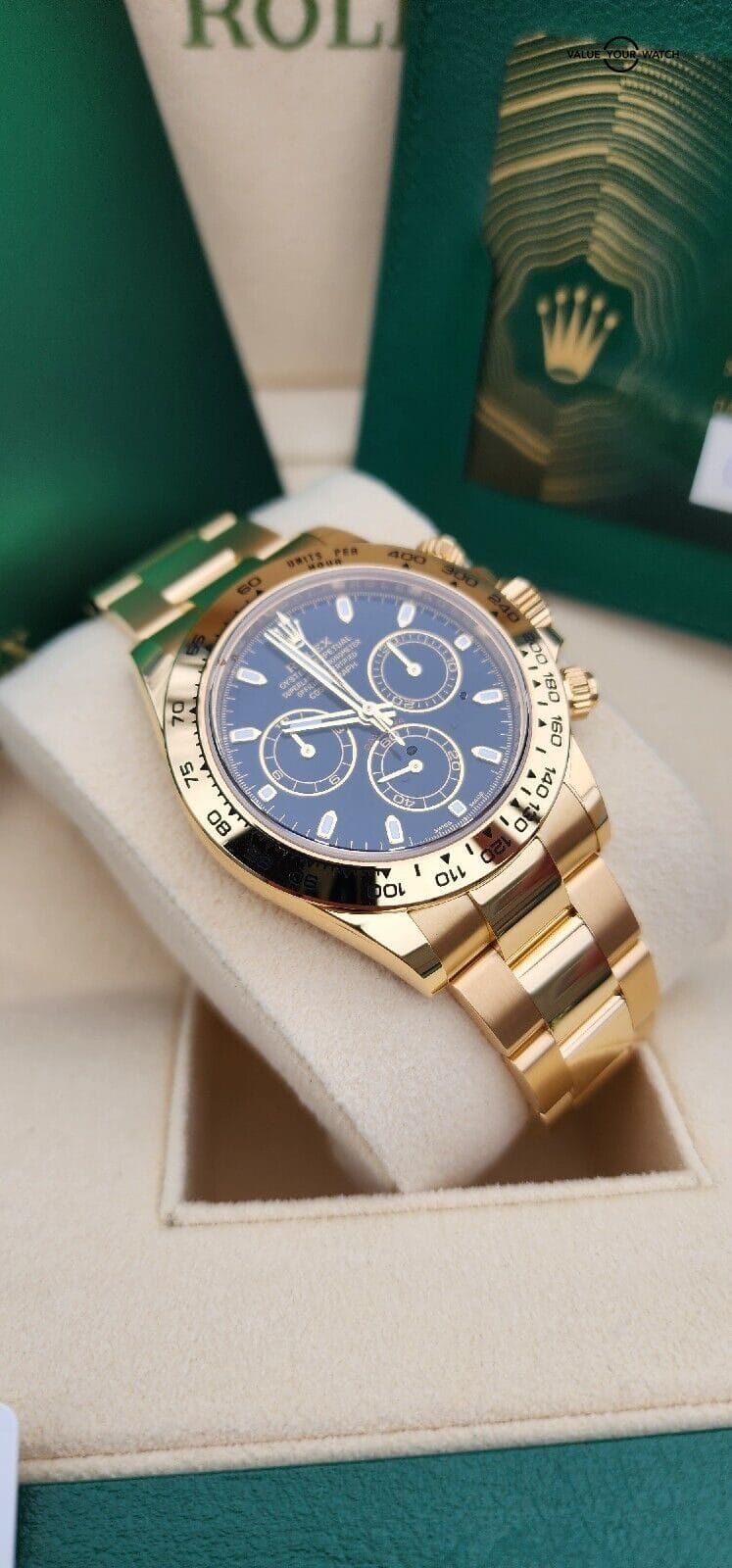 2023 Rolex Cosmograph Daytona 18K Gold Black Dial Unworn, Full Set-116508 - Image 16