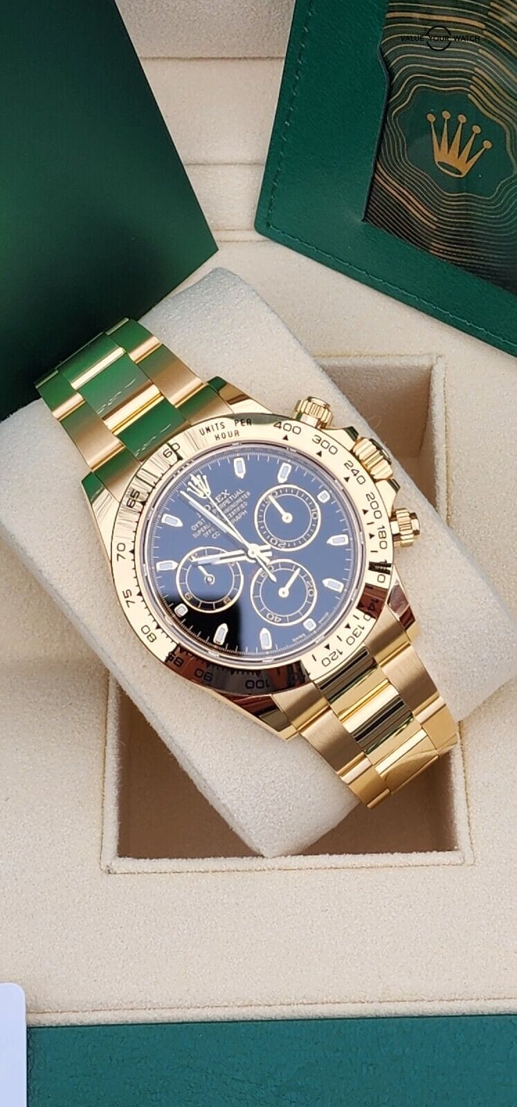 2023 Rolex Cosmograph Daytona 18K Gold Black Dial Unworn, Full Set-116508 - Image 17