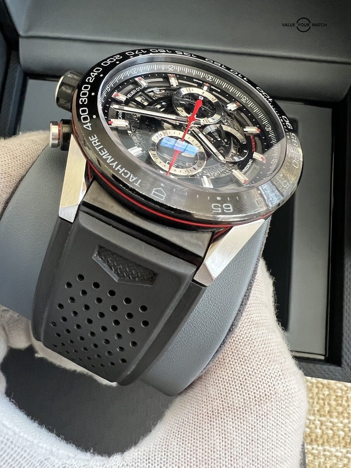 TAG Heuer Carrera Black Skeleton Men's Watch - CAR2A1Z.FT6044 - Image 6