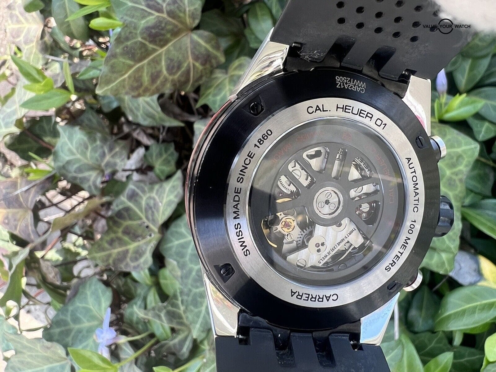 TAG Heuer Carrera Black Skeleton Men's Watch - CAR2A1Z.FT6044 - Image 8