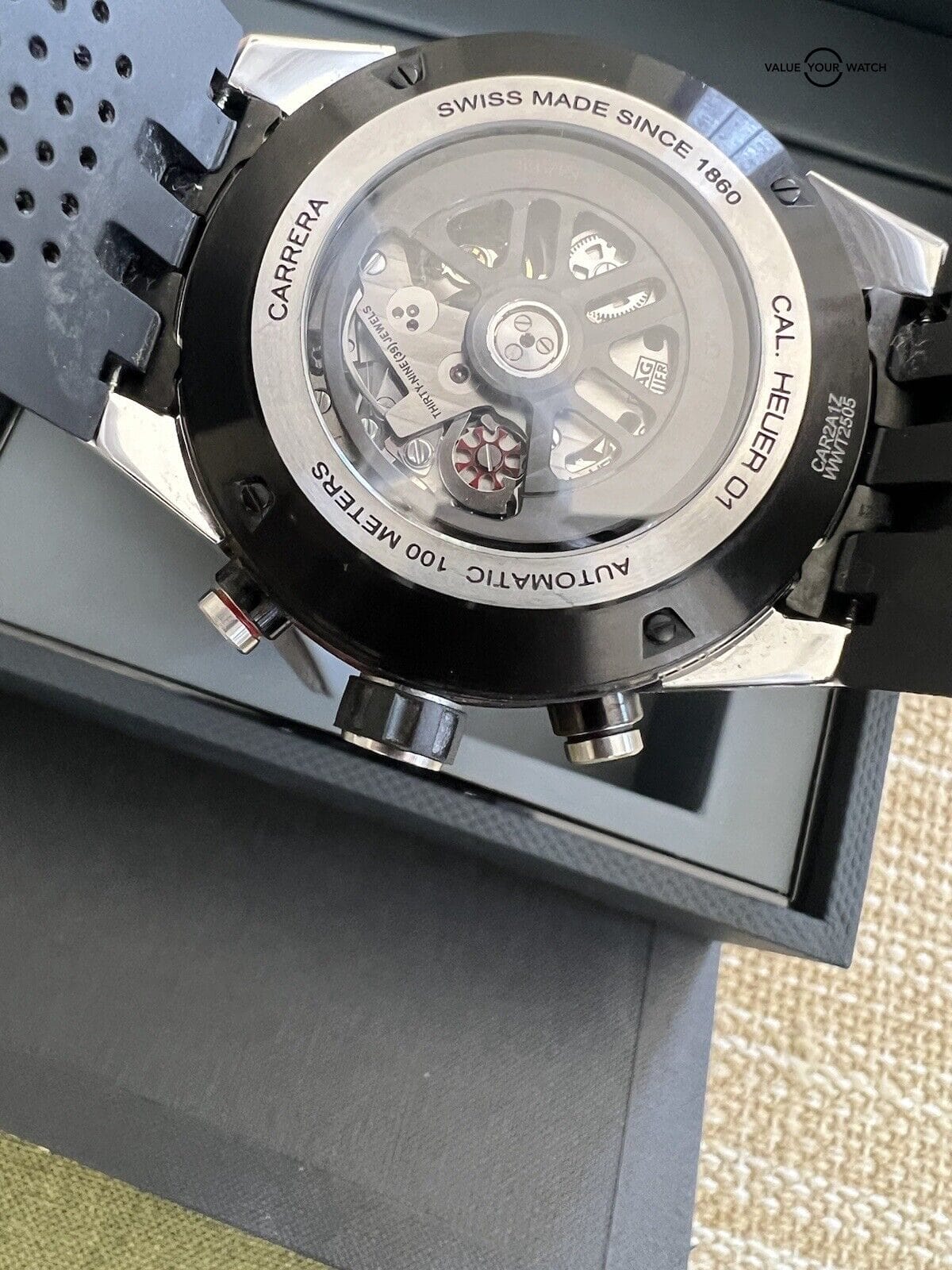 TAG Heuer Carrera Black Skeleton Men's Watch - CAR2A1Z.FT6044 - Image 10