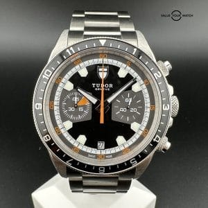 TUDOR Heritage Chronograph Men's Black Sport Watch - 70330N