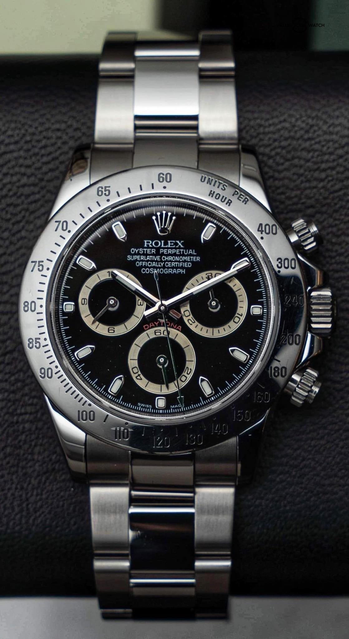 Rolex Daytona Black Dial stainless steel Oyster Sportswatch 116520 chronograph