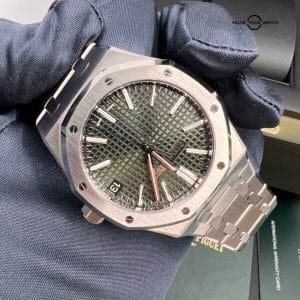 Audemars Piguet Royal Oak 50th Anniversary Khaki Green Dial 41mm Steel 15510ST