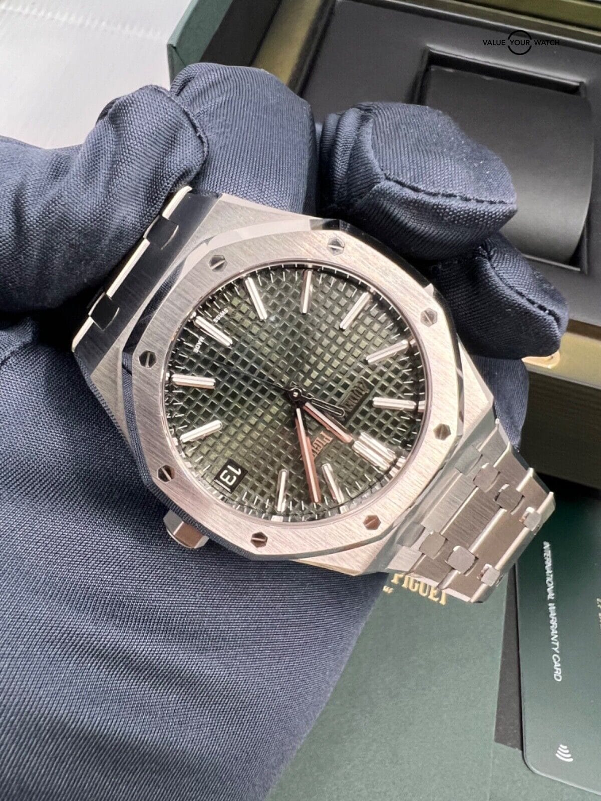 Audemars Piguet Royal Oak 50th Anniversary Khaki Green Dial 41mm Steel 15510ST