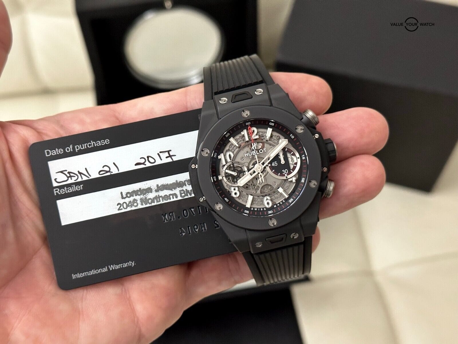 Hublot Big Bang Unico Black Magic Chronograph - Full Set in Pristine Condition - Image 5