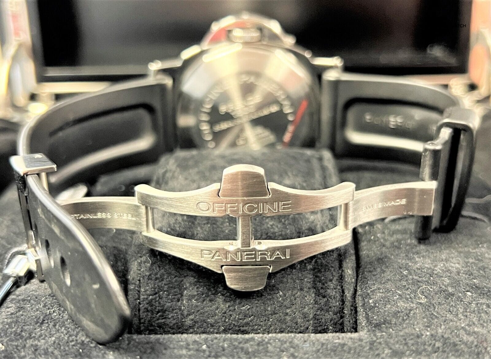 Panerai PAM 88 Luminor GMT Date Automatic Black Dial 44mm Stainless Steel! - Image 8