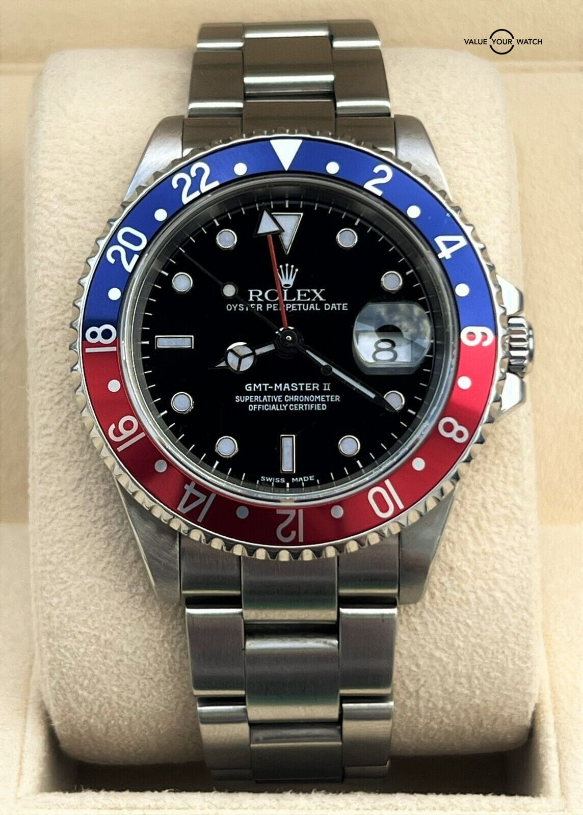 Oyster Perpetual Gmt Red Blue Rolex GMT Master II Pepsi 16710 Blue