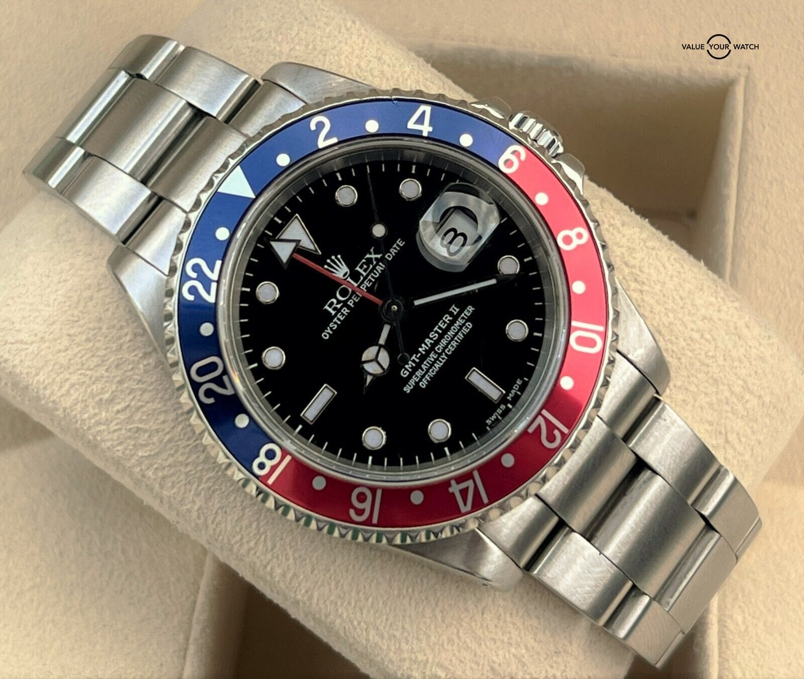 Rolex GMT Master II Pepsi 16710 Blue Red Stainless Steel 40mm Automatic - Image 4