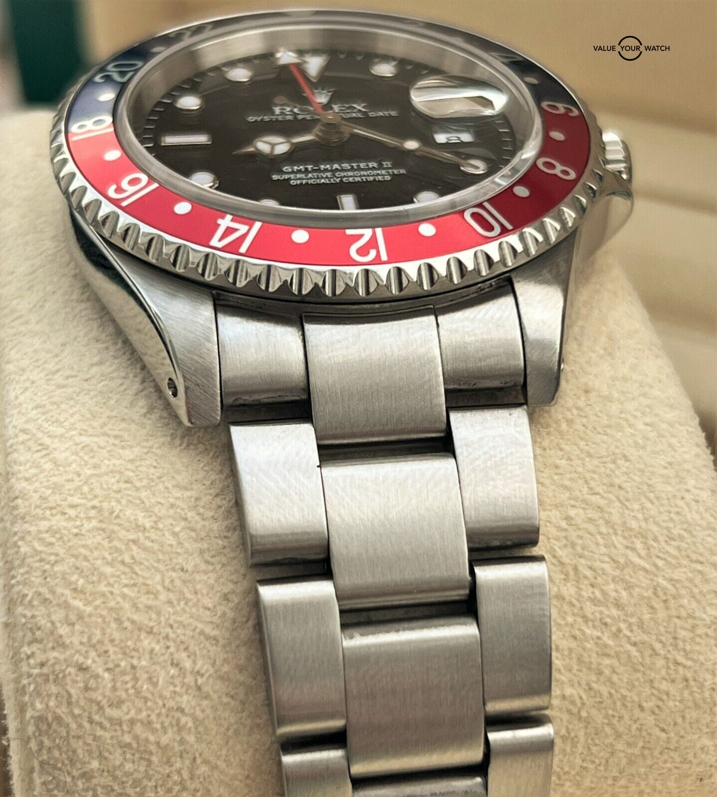 Rolex GMT Master II Pepsi 16710 Blue Red Stainless Steel 40mm Automatic - Image 11