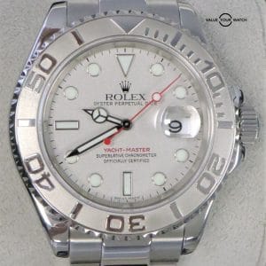 Rolex Yacht-Master 40mm 16622 Platinum Dial Stainless Steel Boxes/Papers!