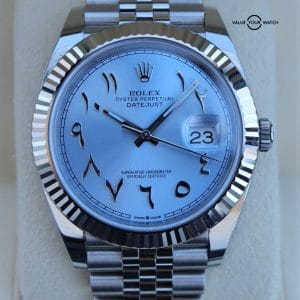Rolex Datejust 41mm 126334 ICE BLUE ARABIC DIAL Boxes/Papers