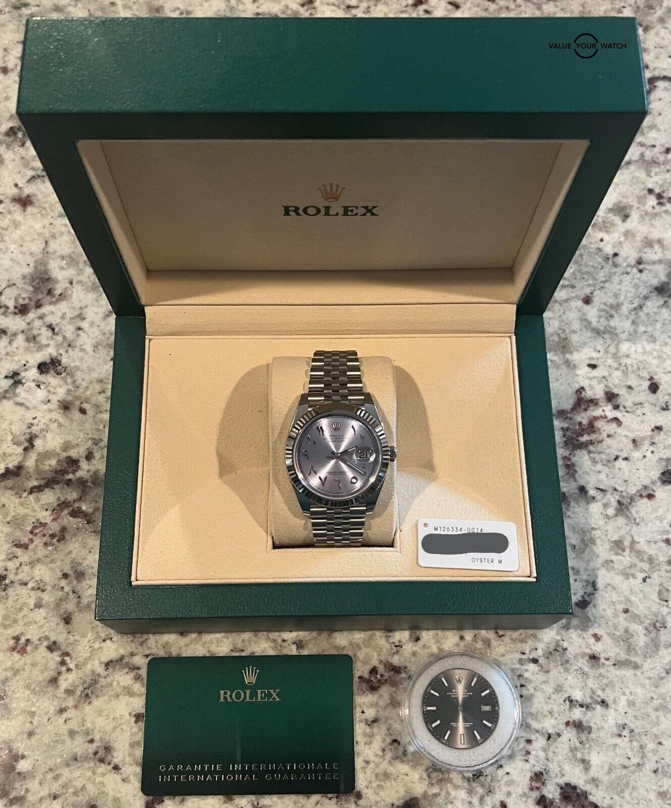 Rolex Datejust 41mm 126334 ICE BLUE ARABIC DIAL Boxes/Papers - Image 3