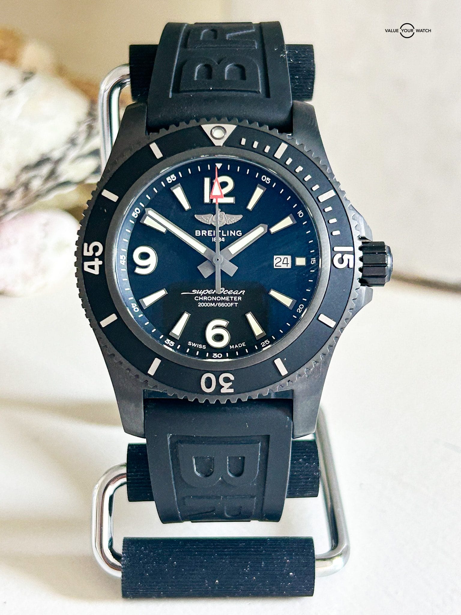 Superocean black steel discount 46