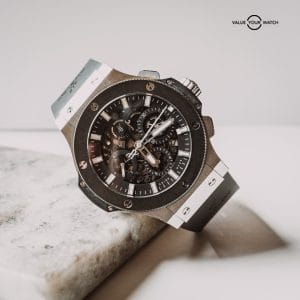 Hublot Aero Bang Big Bang 44 Skeleton Black Dial Ceramic - 311.SM.1170.GR