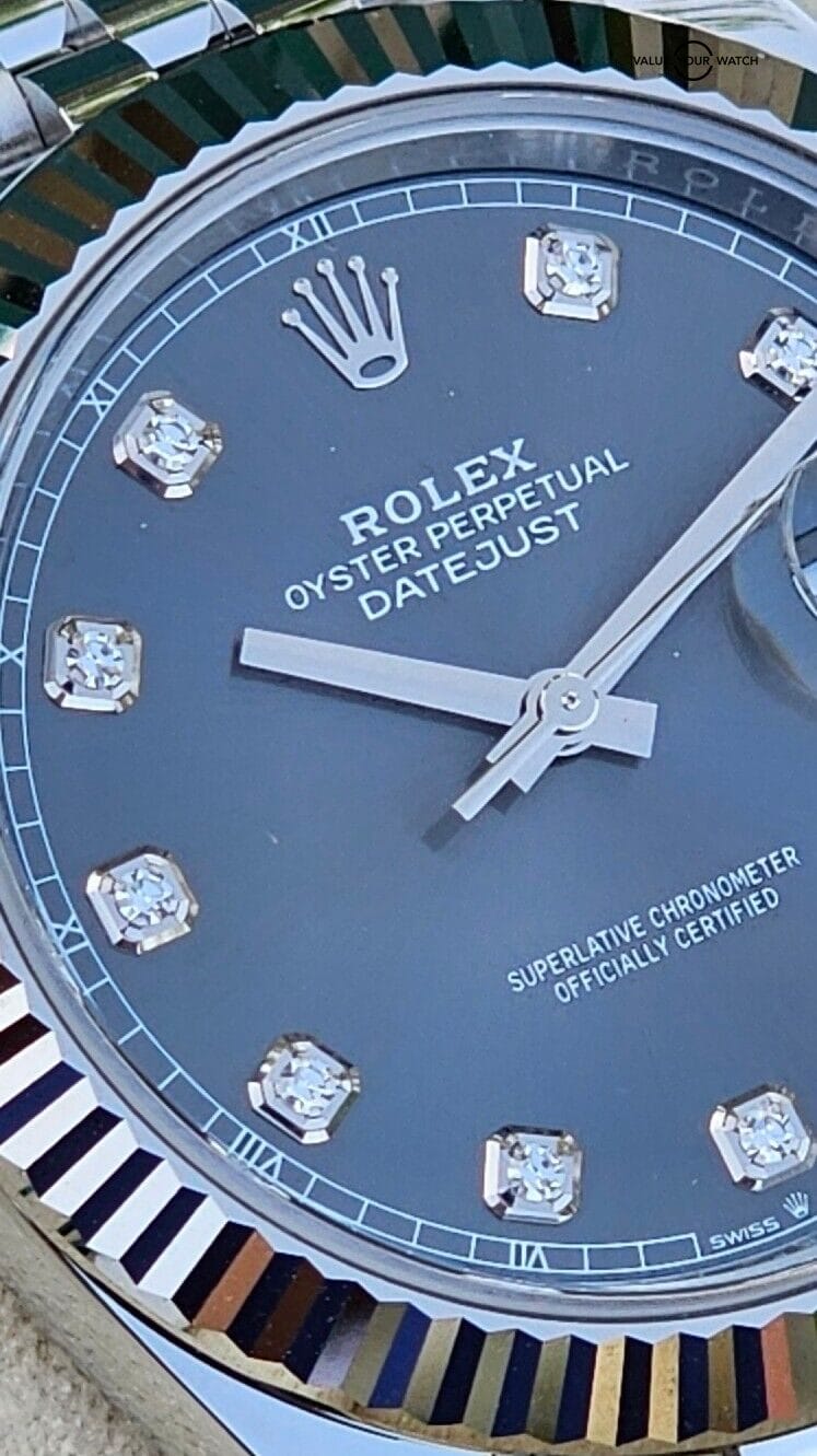 Rolex Datejust 41 Diamond Markers Dial Jubilee Bracelet Model 126334-2022 Unworn Full Set - Image 6