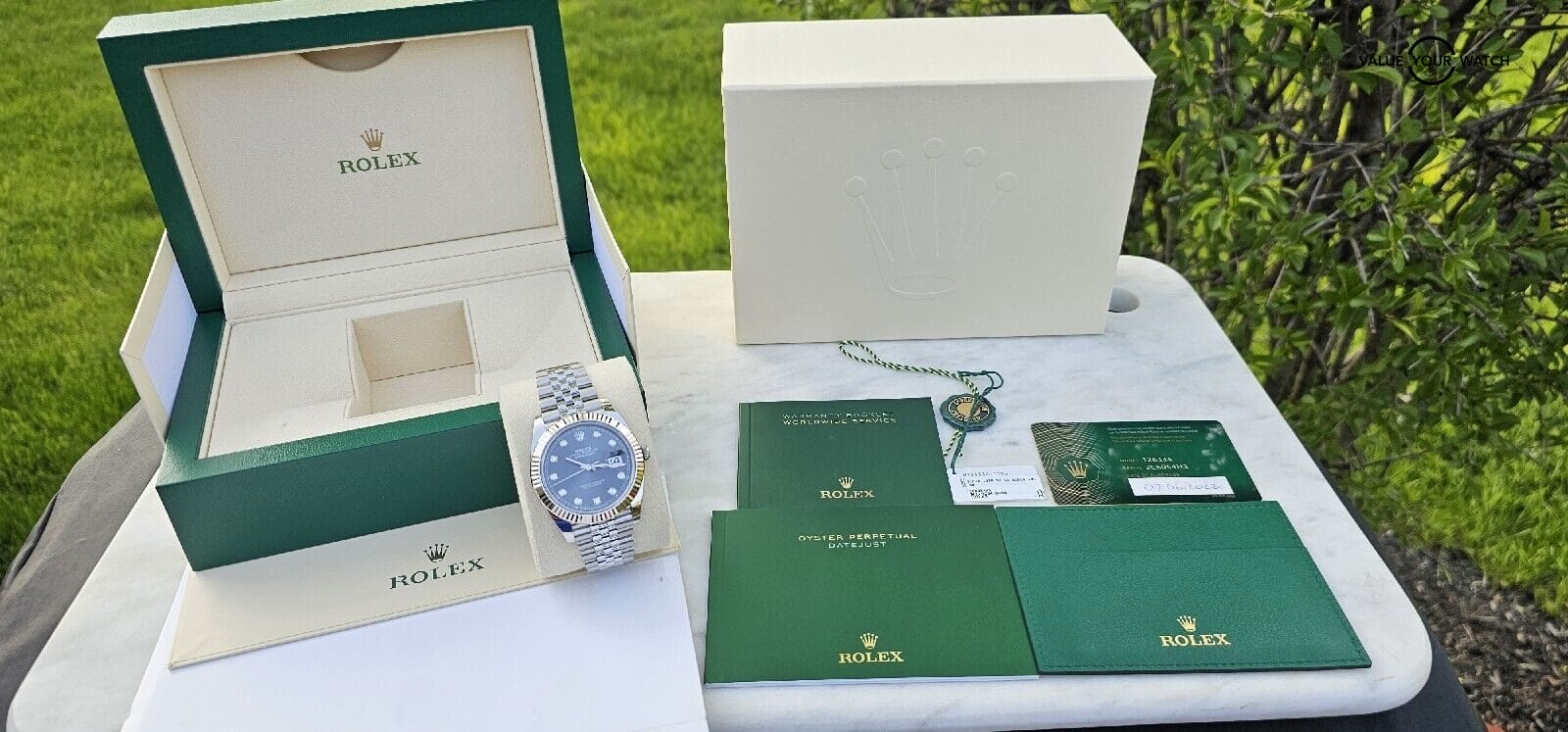 Rolex Datejust 41 Diamond Markers Dial Jubilee Bracelet Model 126334-2022 Unworn Full Set - Image 11