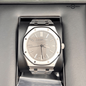 2023 New Unworn 41mm Audemars Piguet Royal Oak Watch Grey Dial Stainless Steel