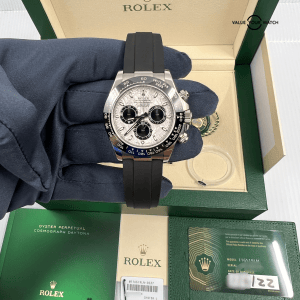 2022 Complete Set Rolex Daytona Meteorite Dial White Gold Oysterflex 116519LN