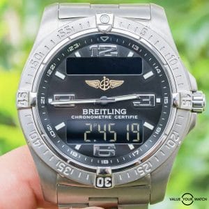 Breitling Aerospace Avantage Titanium Digital Black Dial Boxes Bracelet E79362