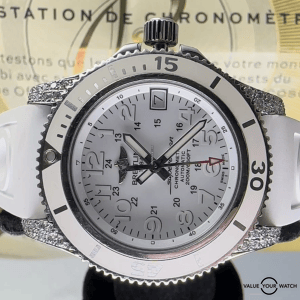 Breitling Superocean II 36 with diamonds box and papers