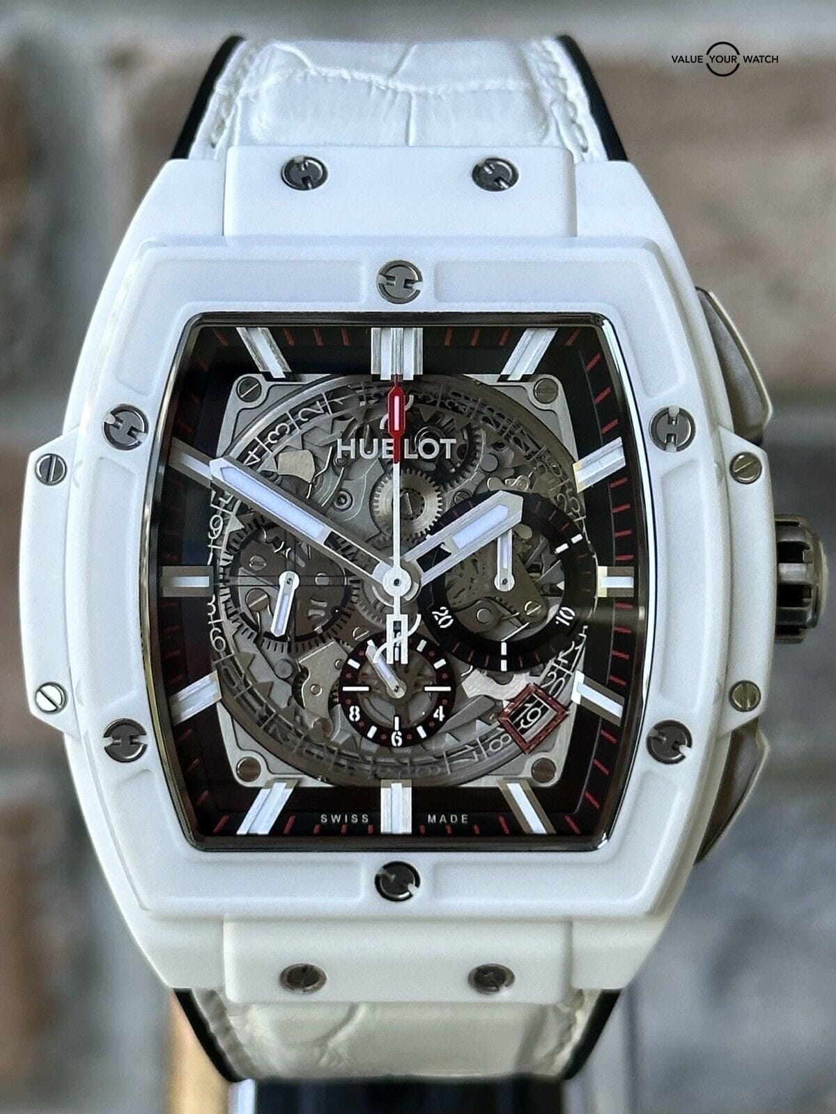 Hublot Spirit Of Big Bang White Ceramic Chronograph - Full Set - 601.HX.0173.LR