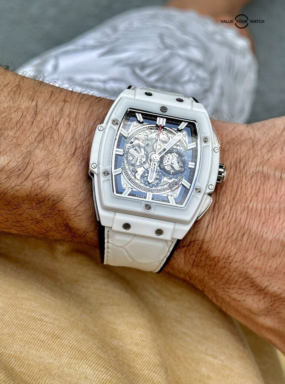 Hublot Spirit Of Big Bang White Ceramic Chronograph - Full Set - 601.HX.0173.LR - Image 6