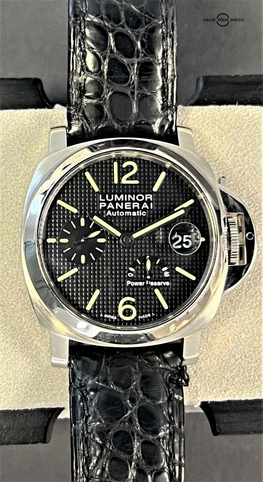 Panerai Luminor Power Reserve PAM 241 Hobnail Dial 40mm Stainless Steel B&P! - Image 2