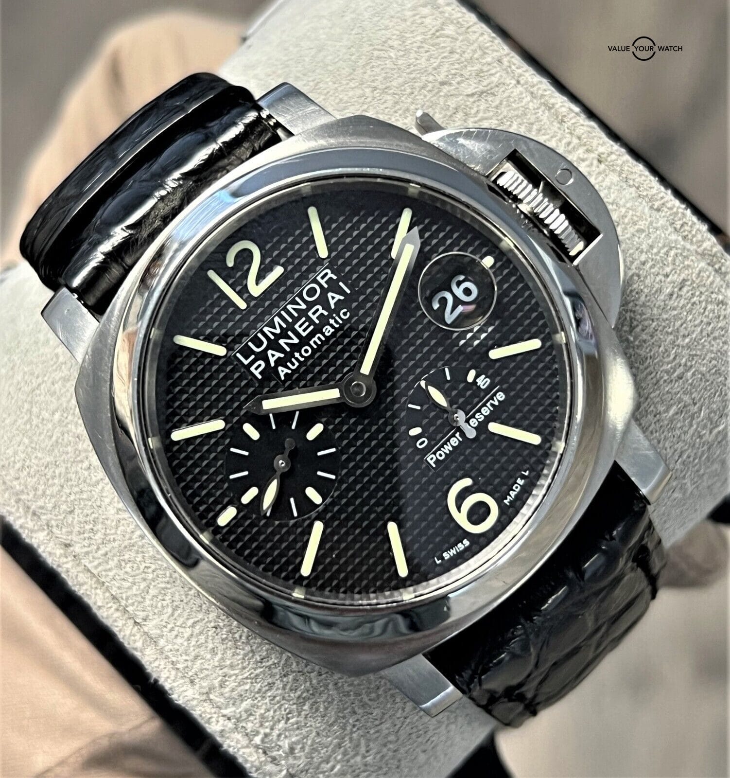 Panerai Luminor Power Reserve PAM 241 Hobnail Dial 40mm Stainless Steel B&P! - Image 10