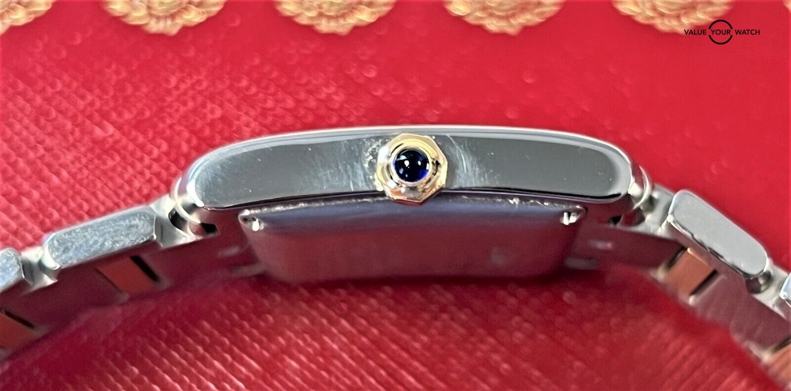 Cartier Tank Francaise Large 18K Gold & Stainless Steel W51005Q4! - Image 9