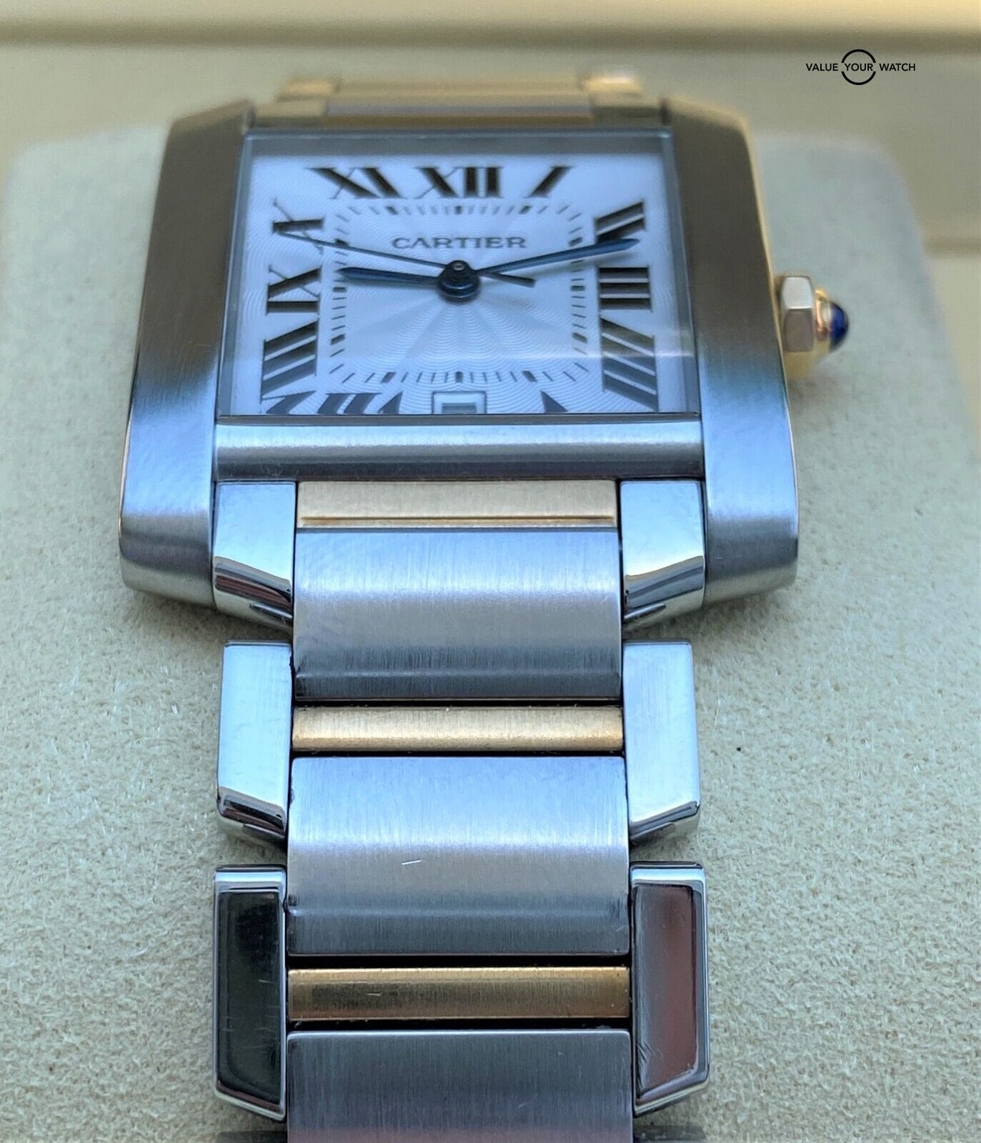 Cartier Tank Francaise Large 18K Gold & Stainless Steel W51005Q4! - Image 11